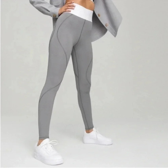 GOOD American icon core leggings heathered gray - Picture 1 of 9